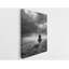 Art sur toile Lone Cowboy in the Storm - Western Texas Wall Decor - impression rustique en noir et blanc-546862033
