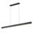 Hudson Matte Black 1 Light Linear Chandelier-123222979