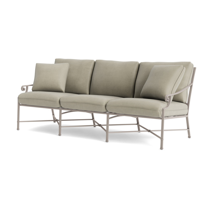 Venetian Outdoor 3 - Seat Patio Sofa, Fusion Moccasian, Dove