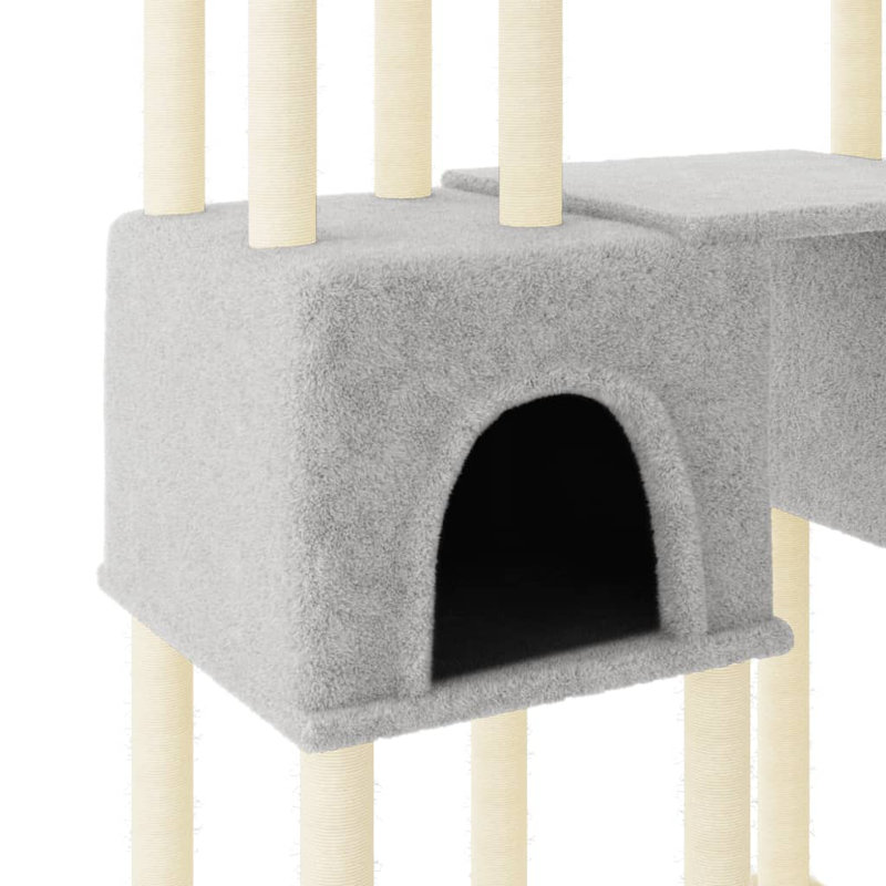 Waynesville 199cm H Cat Tree, Light Grey