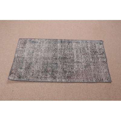 Tapis turc bleu parfait comme tapis de porte en laine ou petit tapis dans votre salon