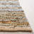 Riem Hand Woven Leather/Cotton/Jute Rug in White/Beige-849055625