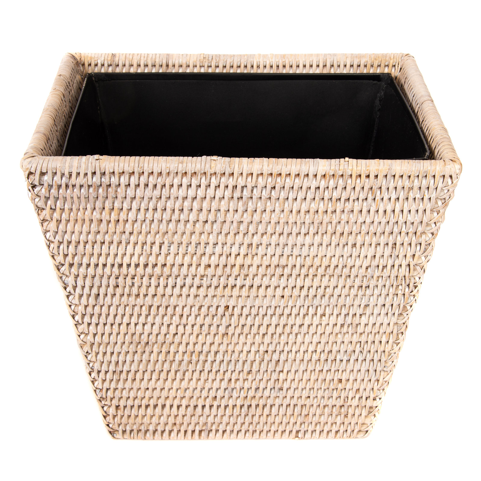 Asherville 3.5gal Waste Basket, White Wash