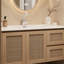 Armoire de salle de bain pastorale simple