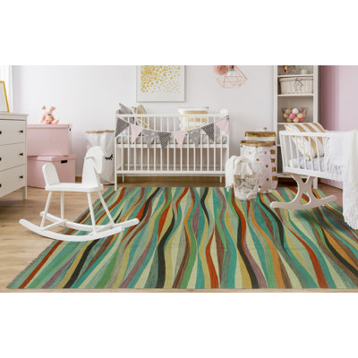 Brenea Wool Abstract Indoor Rug