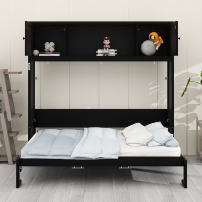 Lit escamotable avec armoires de rangement