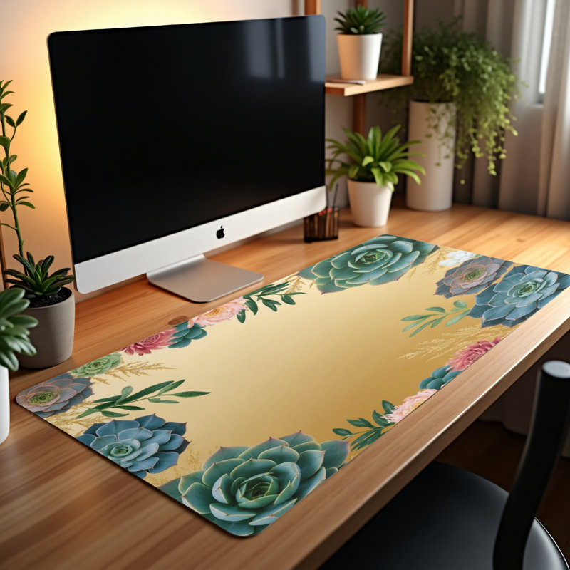 Polyester Desk Pad, 14.4x12.1