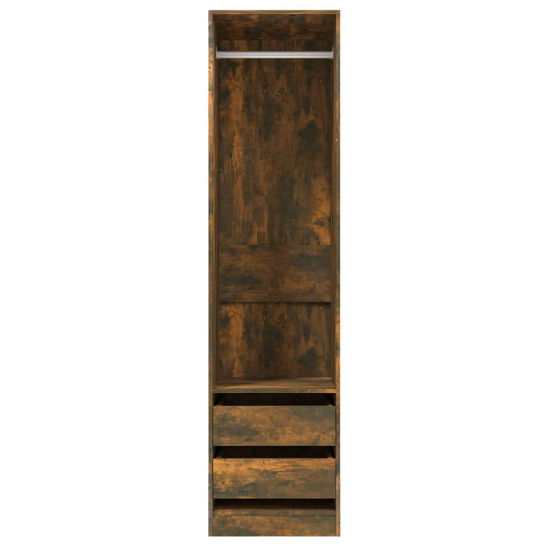 Edela Manufactured Wood Wardrobe, Smoked Oak