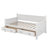 Twin Size Wood Daybed With 2 Storage Drawers, Wooden X-Shaped Bed Frame, Twin Storage Bed For Living Room, Bedroom-1821258622