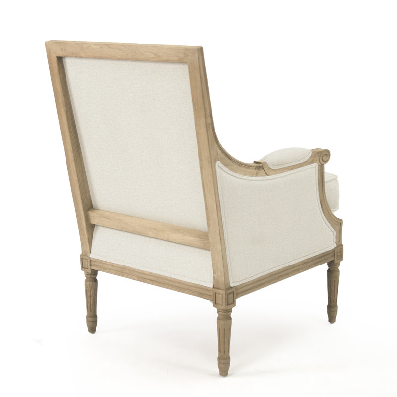 Fauteuil club en coton Bodil