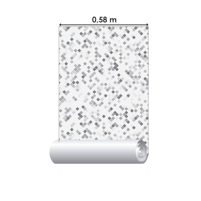 Rouleau de papier peint adhésif lisse L 126 po x l 24 po Matrim