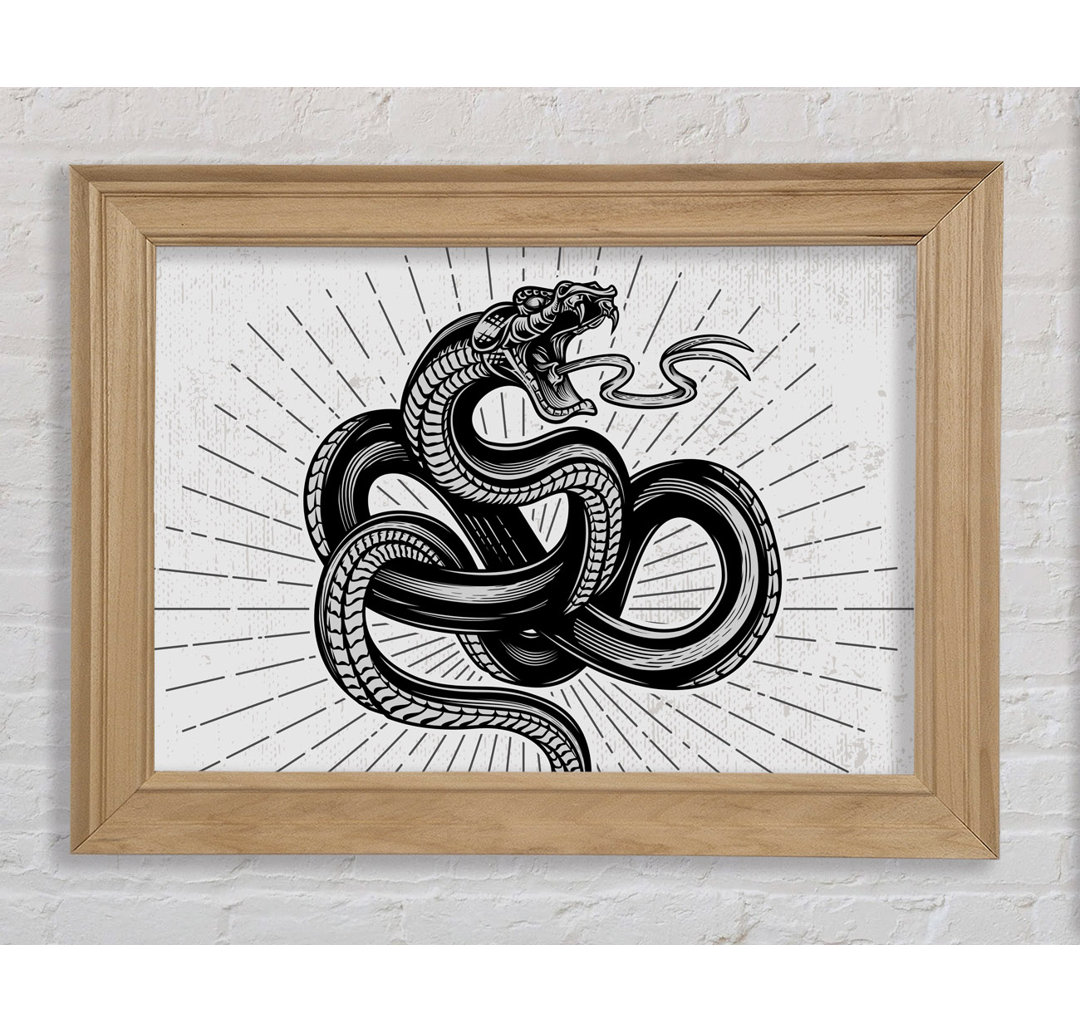 Tattoo Snake - Einzelner Bilderrahmen Kunstdrucke