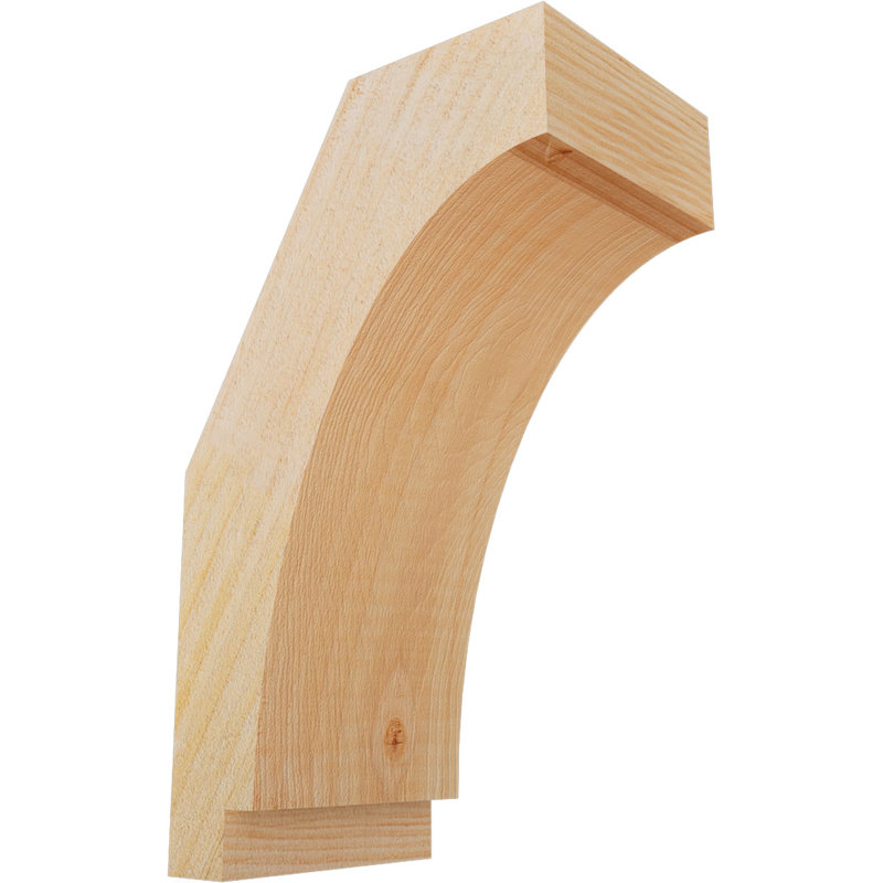 Attelle impériale du genou, Sapin de Douglas, Brute, H 10 po x l 4 po x P 6 po