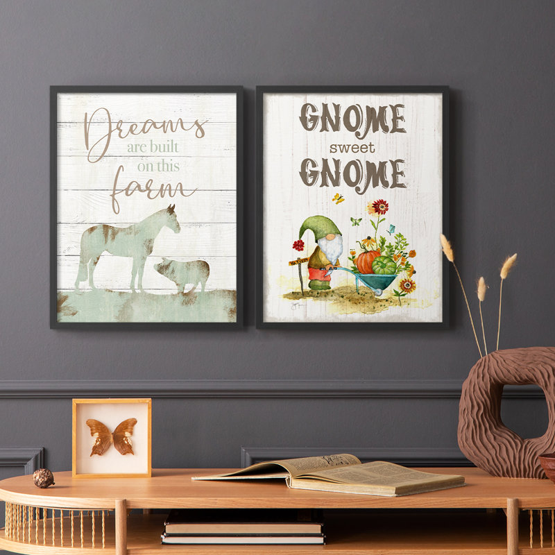 Farmhouse Dreams-Reproduction encadrée de qualité supérieure - prêt à être accroché - aucun clou requis - aucun clou requis