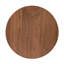 Table d'appoint contemporaine Mid-Century ronde avec pieds fuselés en noyer