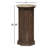 Agatha End Table-Dark Brown Acacia