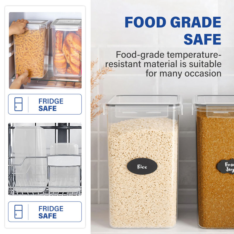 Ensemble de 2 récipients de rangement pour aliments 6,5 L 2 pièces