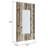 Torres Farmhouse Wood Panel Wall Mirror