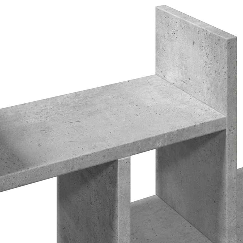 Desk Organiser 34.5X15.5X35.5 Cm Engineered Wood, Concrete Grey
