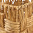 2 Piece Brown Jute Handmade Storage Basket with Handles Set, 16", 13"W