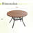 40.6’’ Outdoor Round Patio Dining Table-10463346