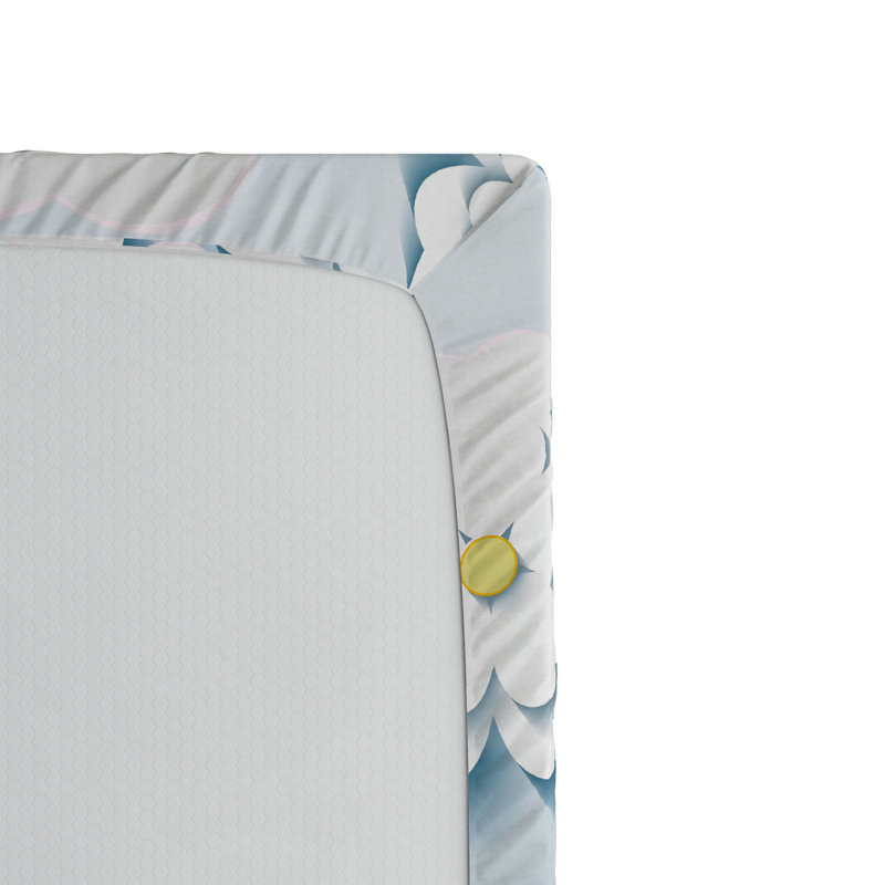 Microfiber Floral Fitted Sheet, Full Fitted Sheet