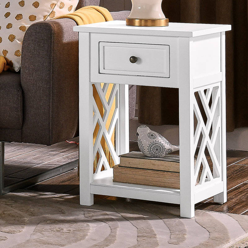 End Table, White