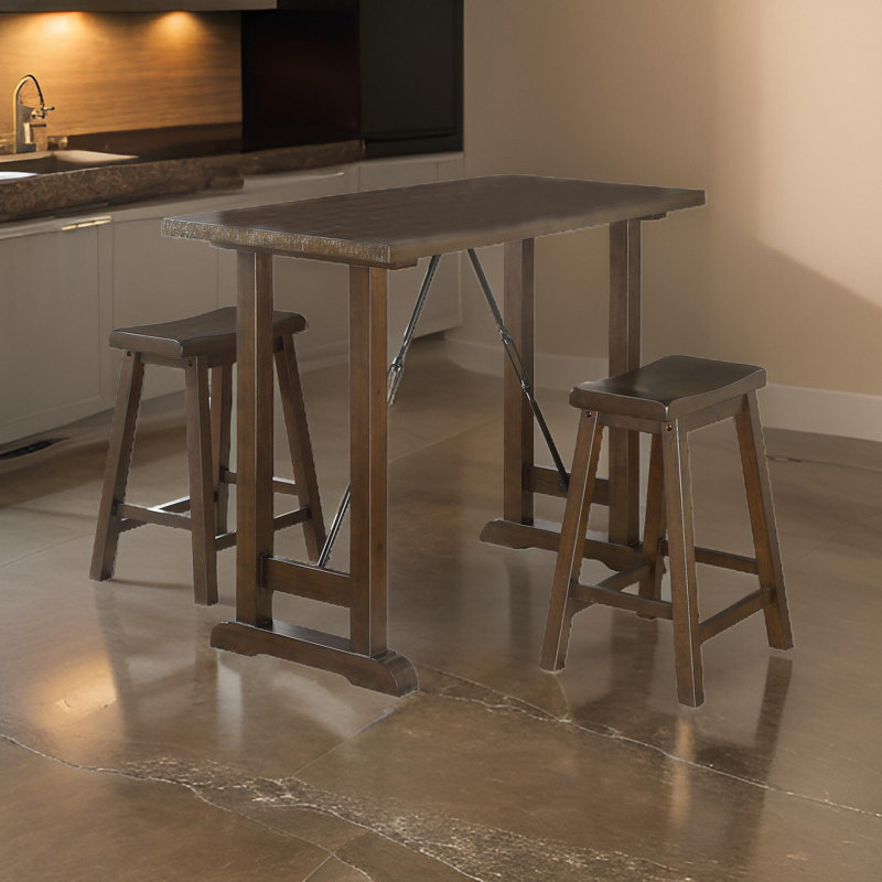 Uroosa 2 - Person Double Pedestal Dining Set