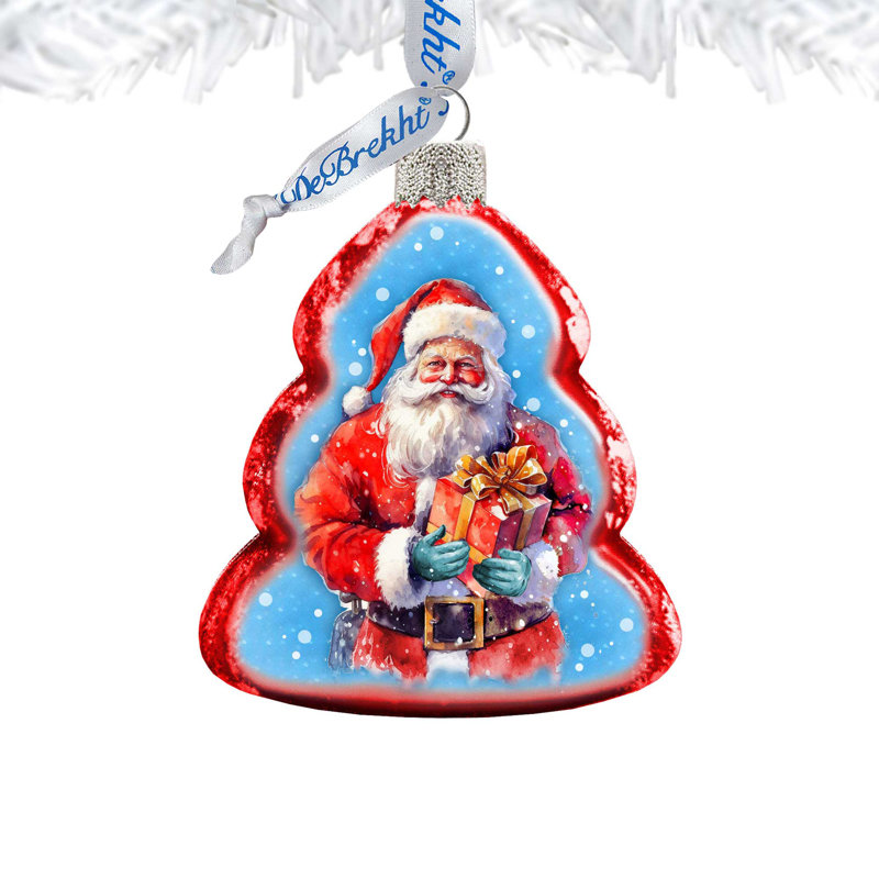 4'' Glass Hanging Figurine Ornament
