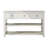 American Country Style Console Table - Antique White Wood Frame Sofa Table For Vintage Home Decor