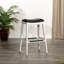 Tabouret 30 ", finition, siège en cuir