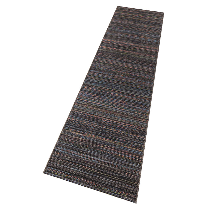 Lotus Flatweave Brown Rug, Runner 80 x 240cm