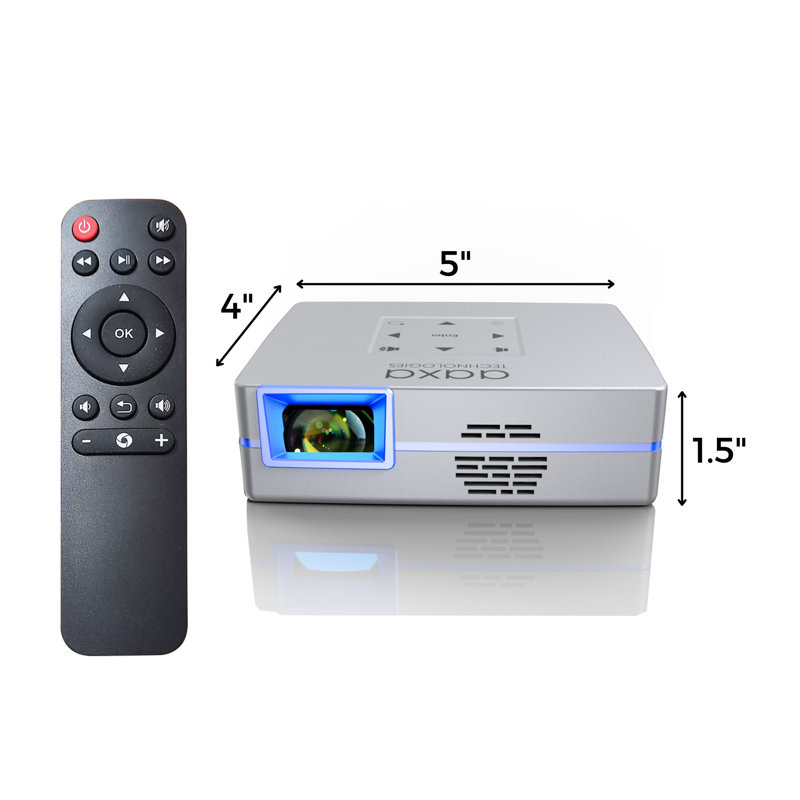 Projecteur de cinéma maison AAXA 450 Lumens avec télécommande incluse