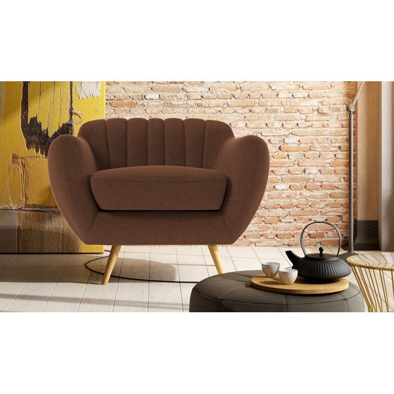 Katharine Upholstered Armchair, Ibiza Brown