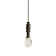 Stephanov Crystal Small Teardrop Ceiling Fan Pull, 2.5"h with 12" Nickel Brass Chain