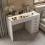 Dressing Table with LED Lights 8 Drawers 120 x 55 x 81 cm