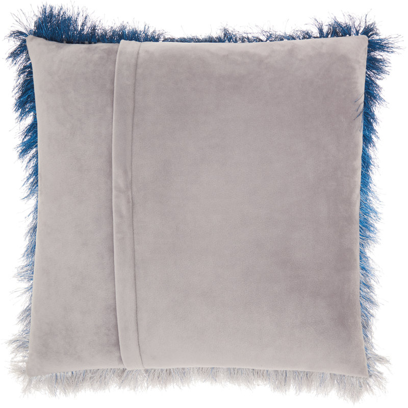Housse de coussin carré et insert, Indigo