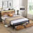 Full Size Bed Frame With Storage Headboard And 2 Drawers, LED Lights Bed With Charging Station, Metal Platform Bed No Noise, Mattress Foundation Strong Metal Slats Support No Box Spring Needed-1944458459