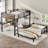 Full Over Full Metal Bunk Bed With Separable Design And Raised Security Fence For Versatile Use And Safety-105491198-105491196