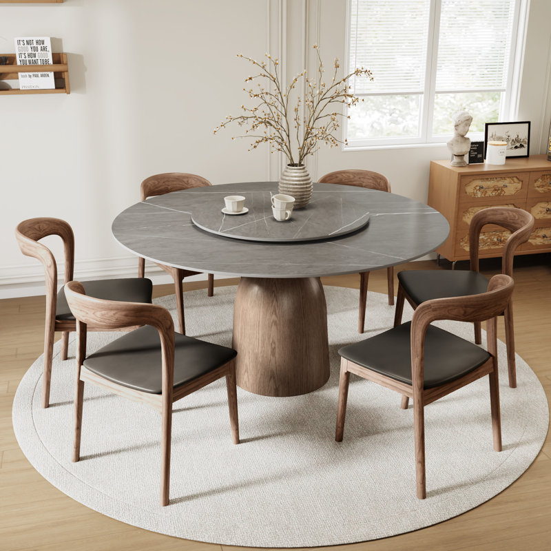 Ensemble de salle à manger amovible, 7 pièces : table, 6 chaises