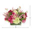 Hydrangea, Heather and Ranunculus Arranged in Rectangular Vase