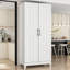 Armoire de rangement à 2 portes avec tablette et tiroir Minimalist