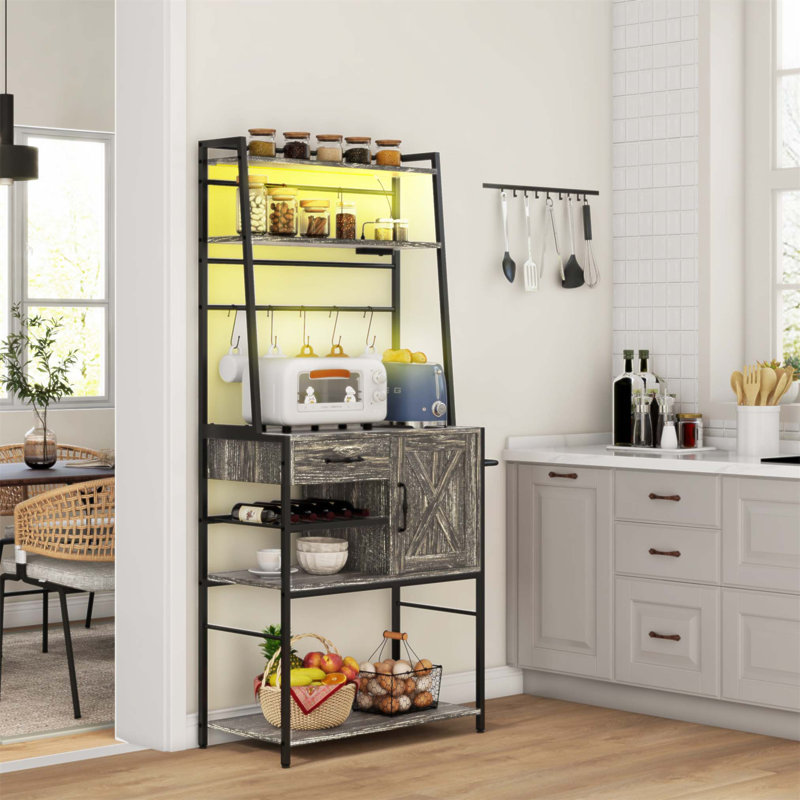 Armoire d'appoint avec tiroir, Gris