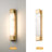24" Dimmable LED Wall Mounted Sconce With Natural Spanish Marble Shade 5 Colors Adjustable-701834824