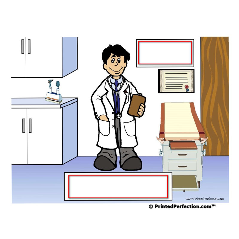 Personalized Doctor - Porte-clés en bois pour homme, Oui