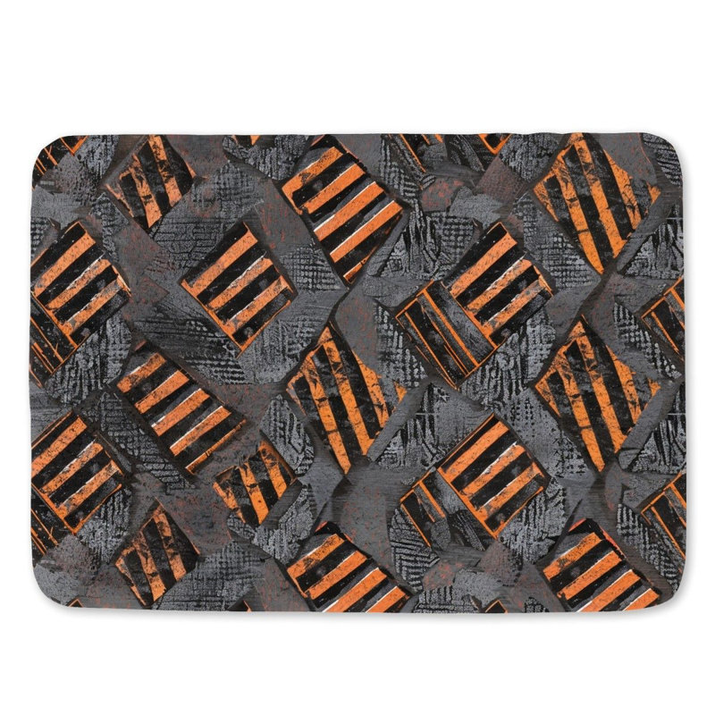 Lakira Microfiber / Microsuede Non-Slip Bath Mat, 21" W x 34" L