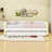 Full XL PU Upholstered Daybed with LED Light Armrests and Pull-Out Twin Trundle