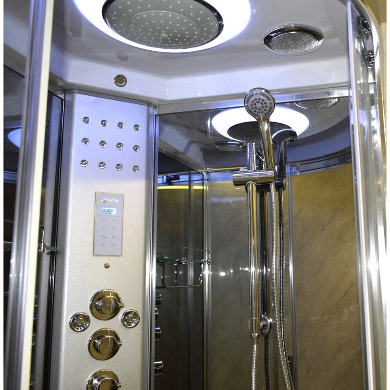 Vidalux SS80 Quadrant Steam Shower Enclosure, Mirror
