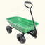 Camion à benne basculante pliante de jardin en poly avec cadre en acier 10 pouces. Pneu pneumatique capacité du corps 300 Lb 55 L