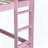 Twin Over Twin Rubber Wood Floor Bunk Bed with Ladder (Upper Slats Only)-483583668